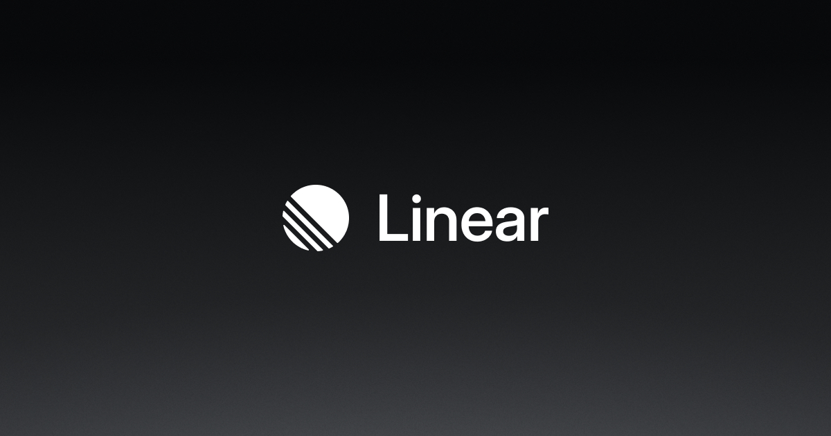 Linear homepage