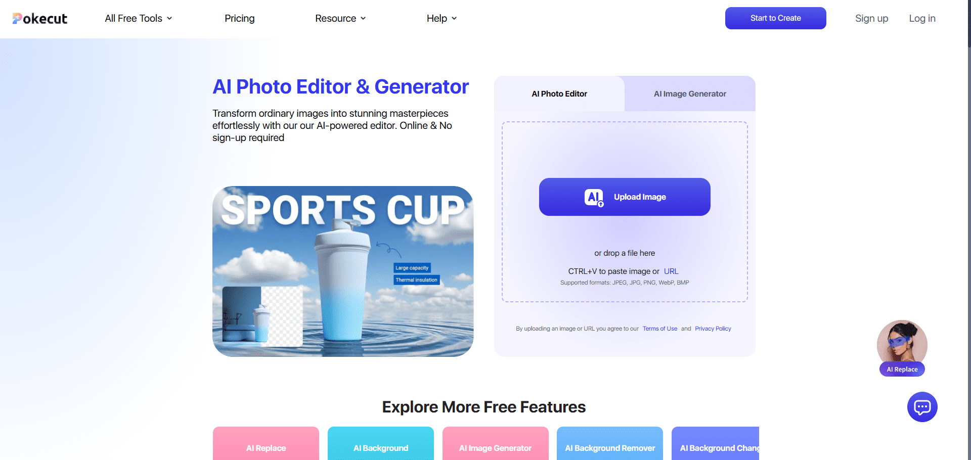 Pokecut homepage