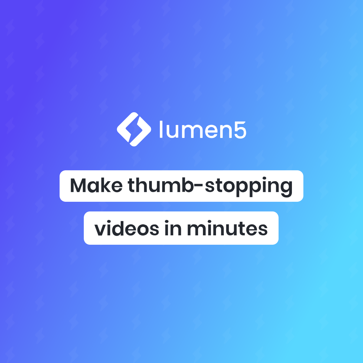 Lumen5 homepage
