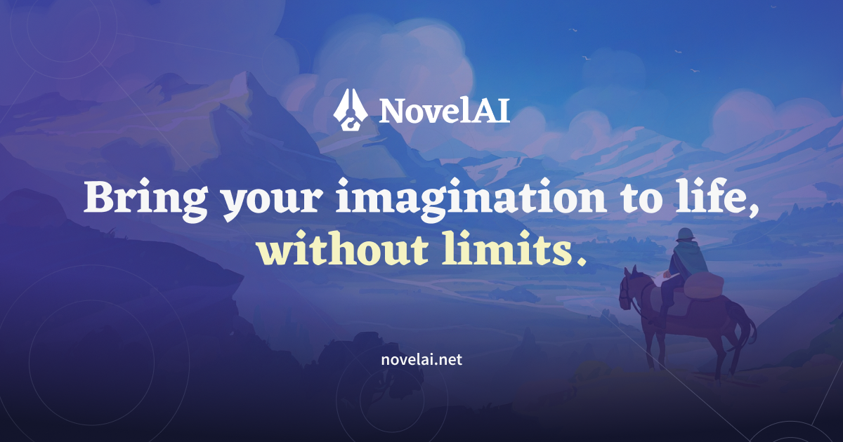NovelAI homepage