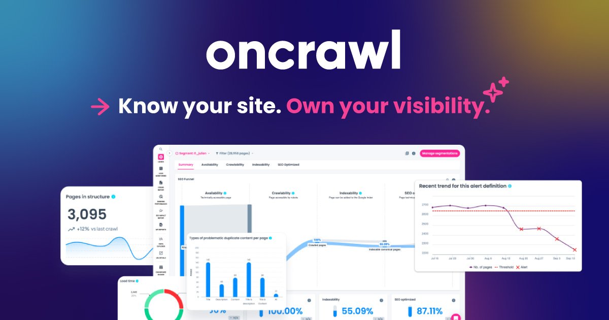 OnCrawl homepage