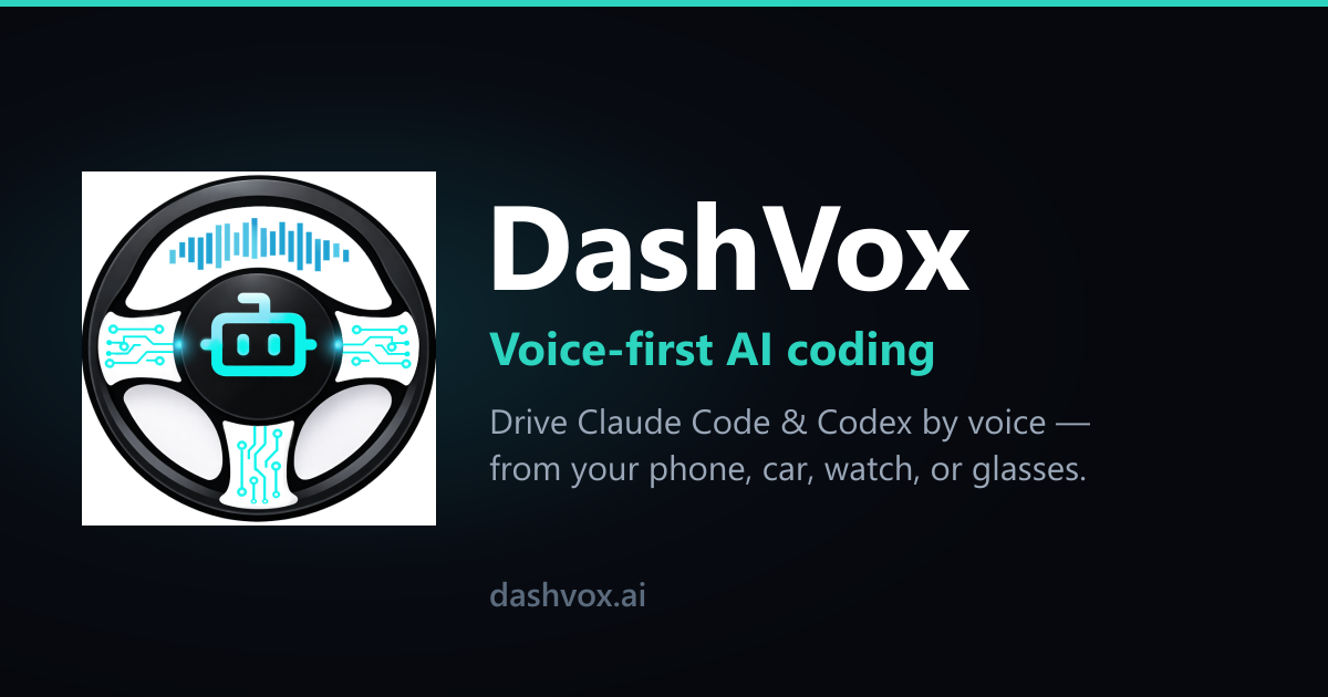 DashVox homepage