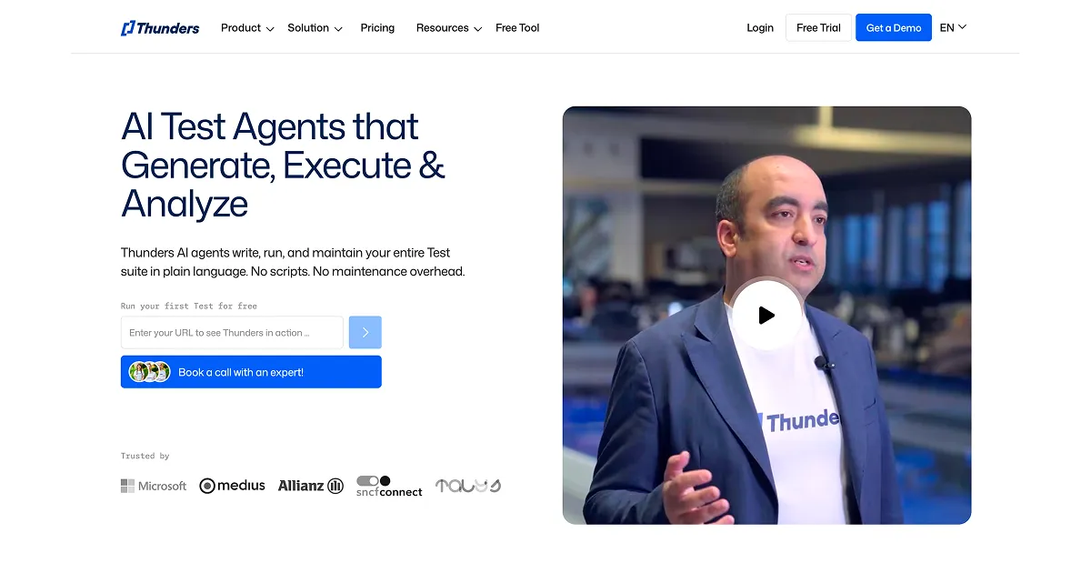 Thunders homepage