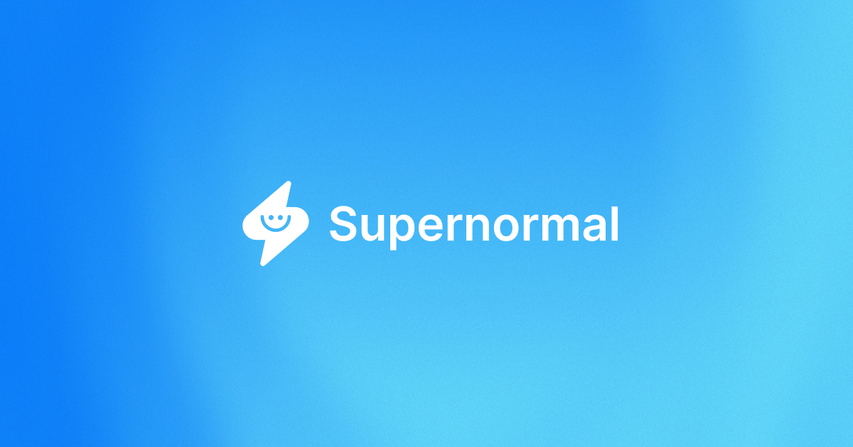 Supernormal homepage