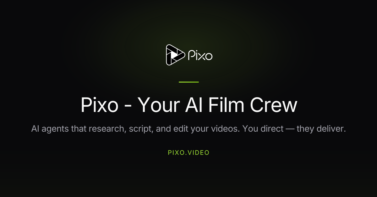 Pixo homepage