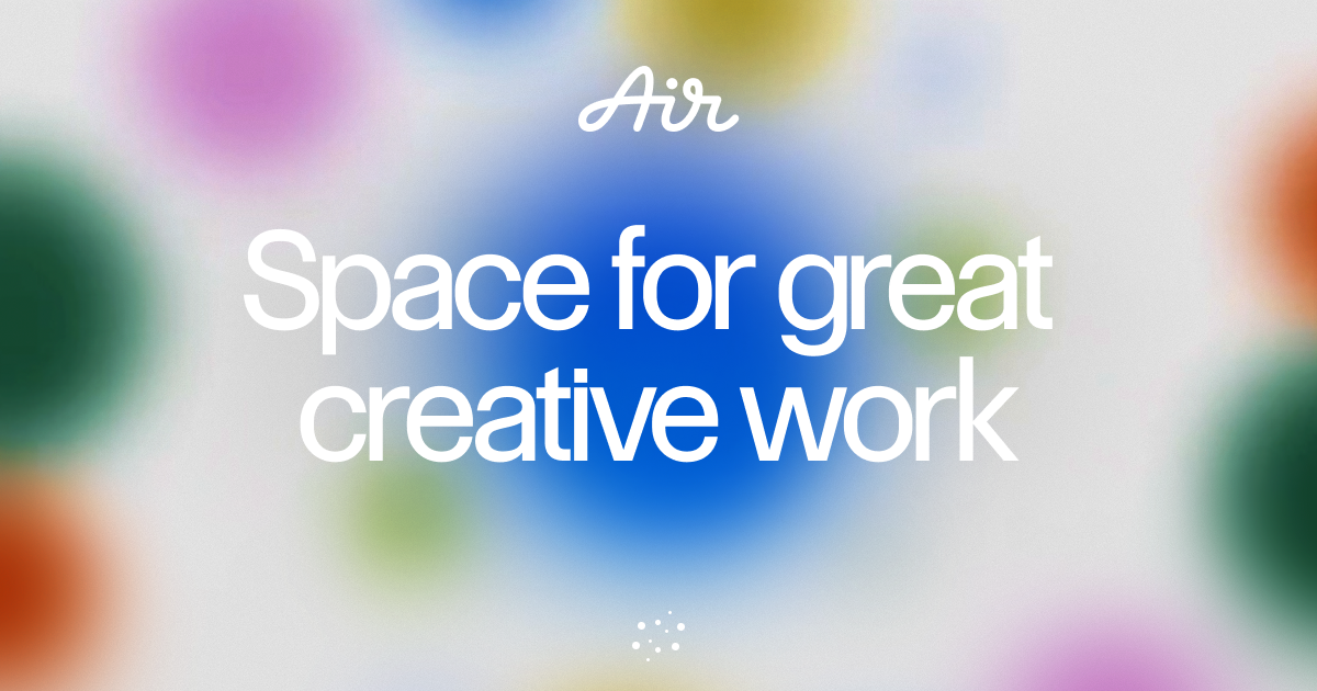 Air (Air.inc design) homepage