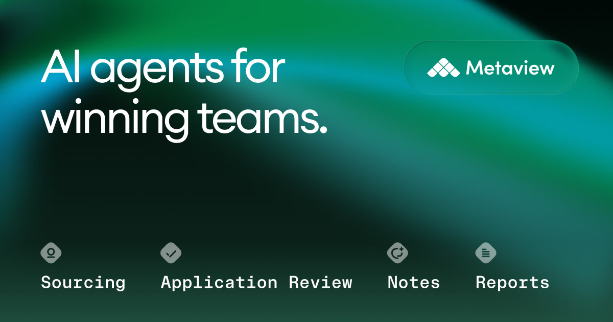 Metaview AI homepage