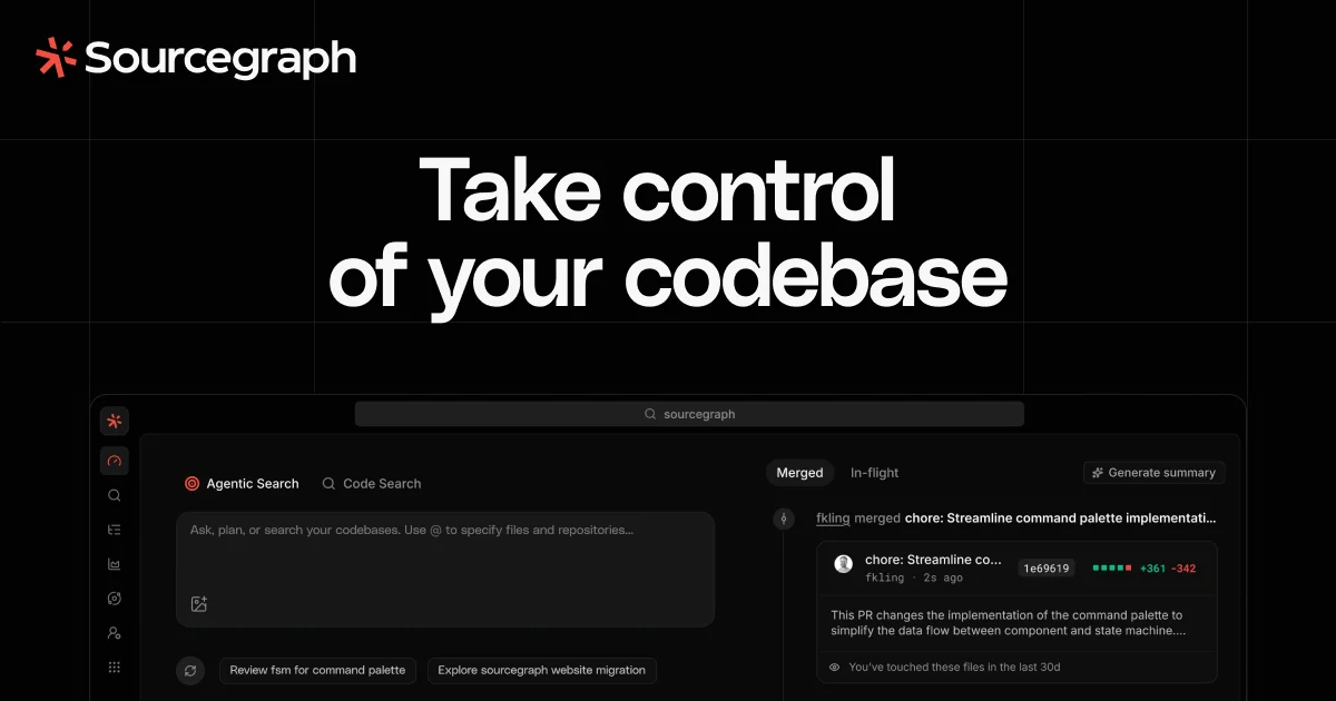 Sourcegraph homepage