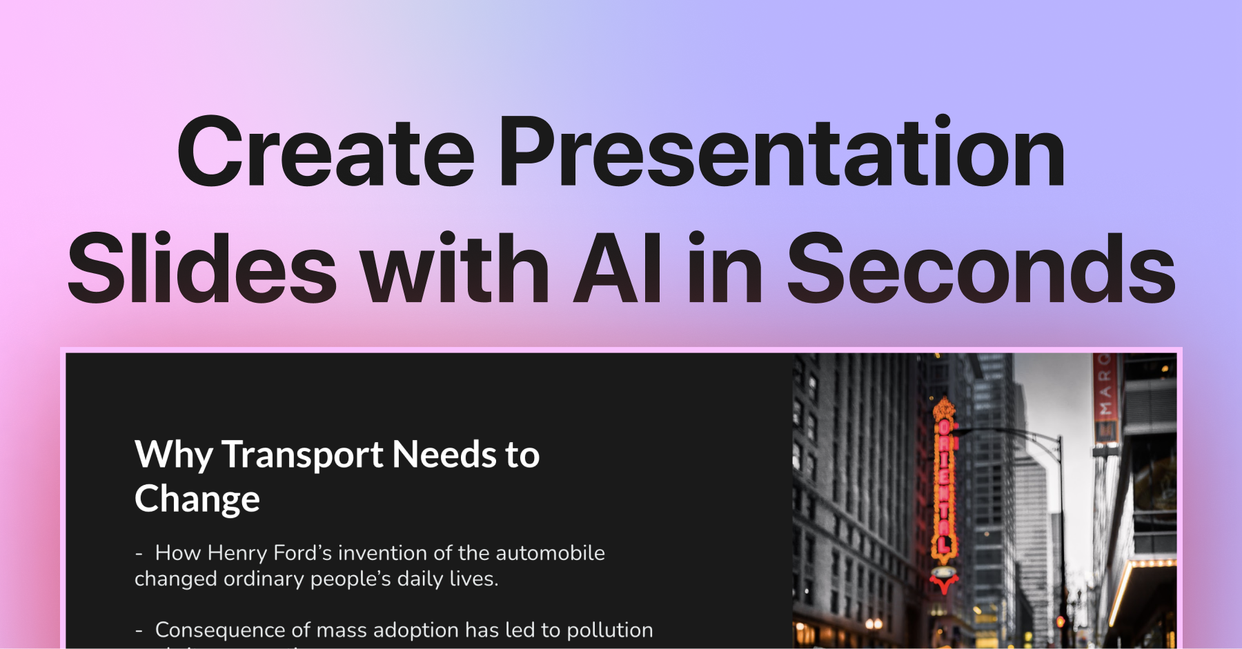 SlidesAI homepage