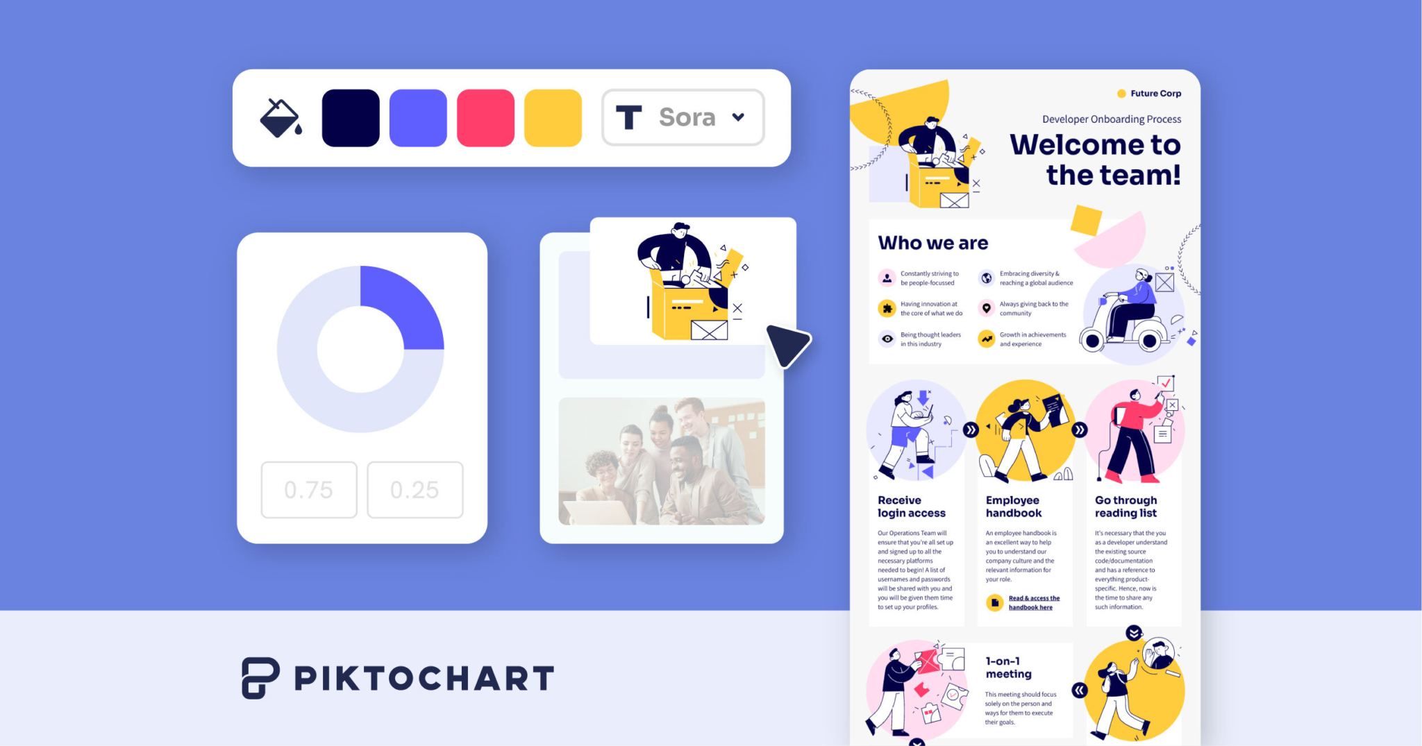 Piktochart homepage