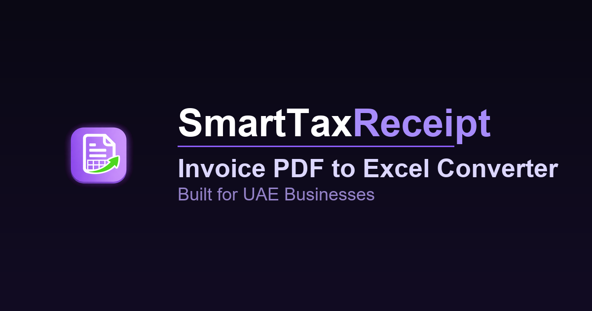 UAE SmartTaxReceipt homepage