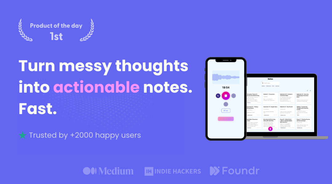 TalkNotes homepage