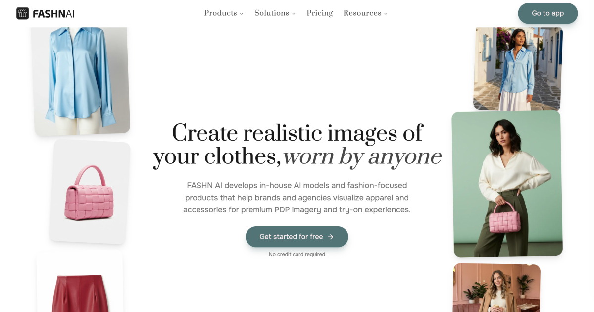 FASHN.ai homepage