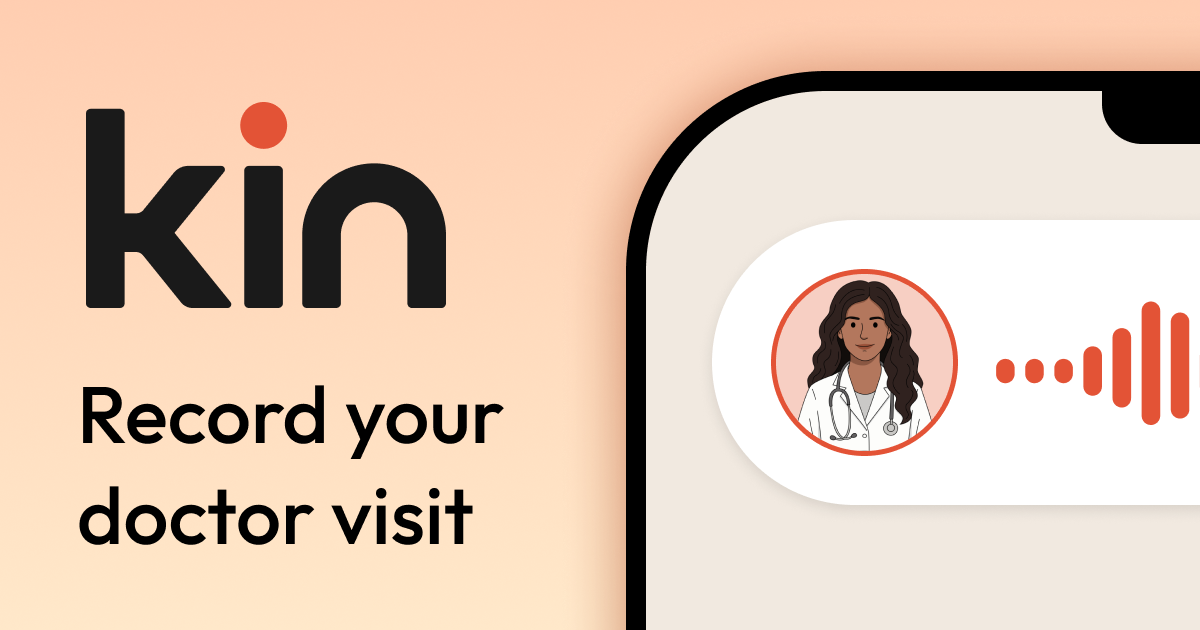 Kin Health homepage