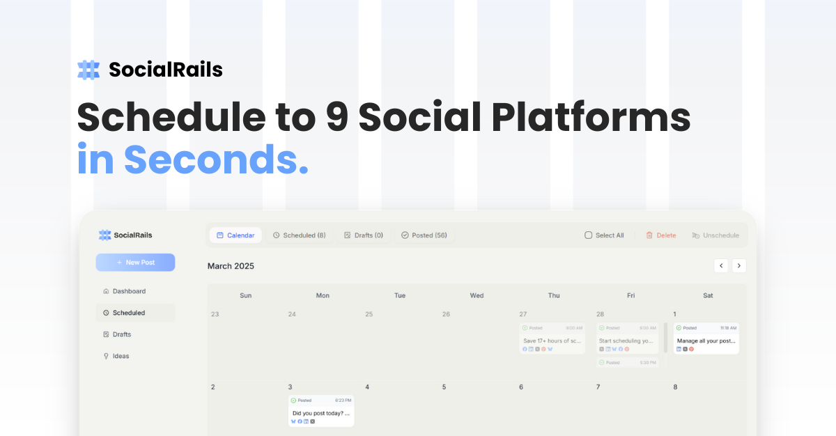 SocialRails homepage