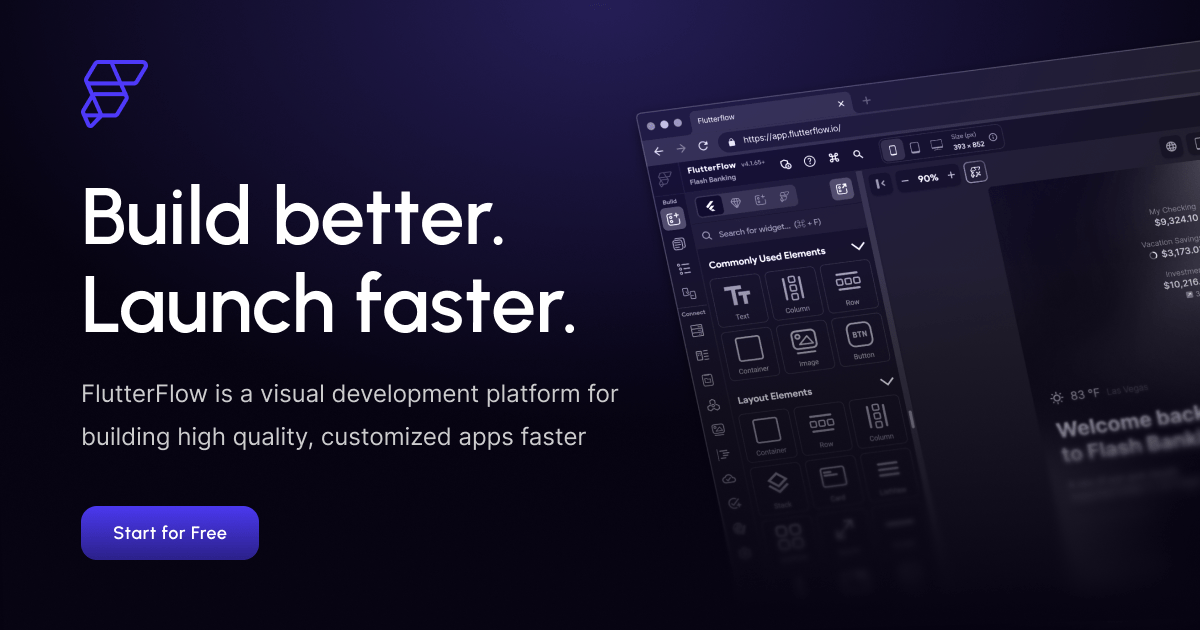 FlutterFlow homepage