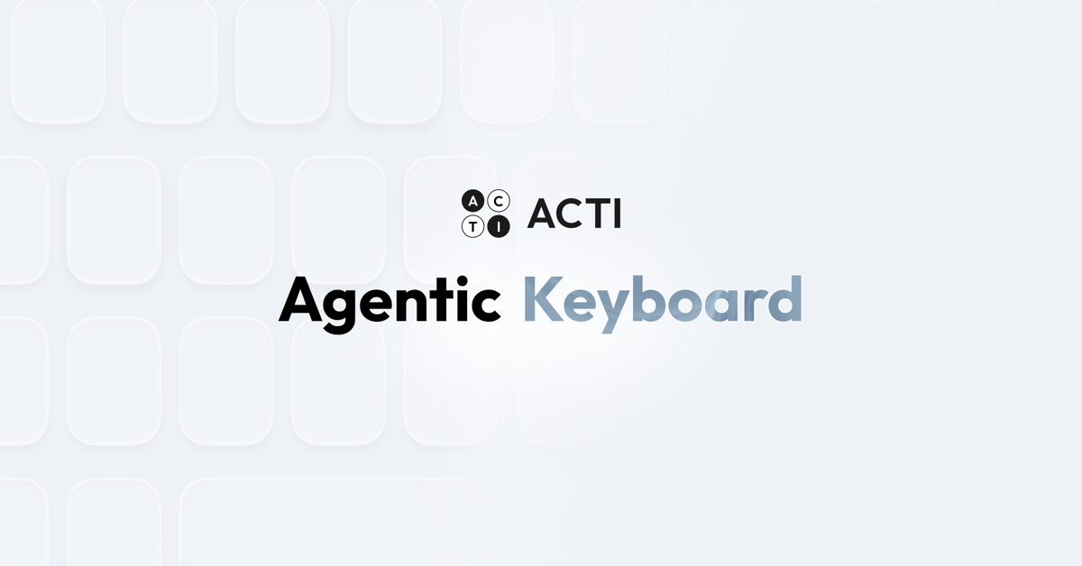 Acti homepage