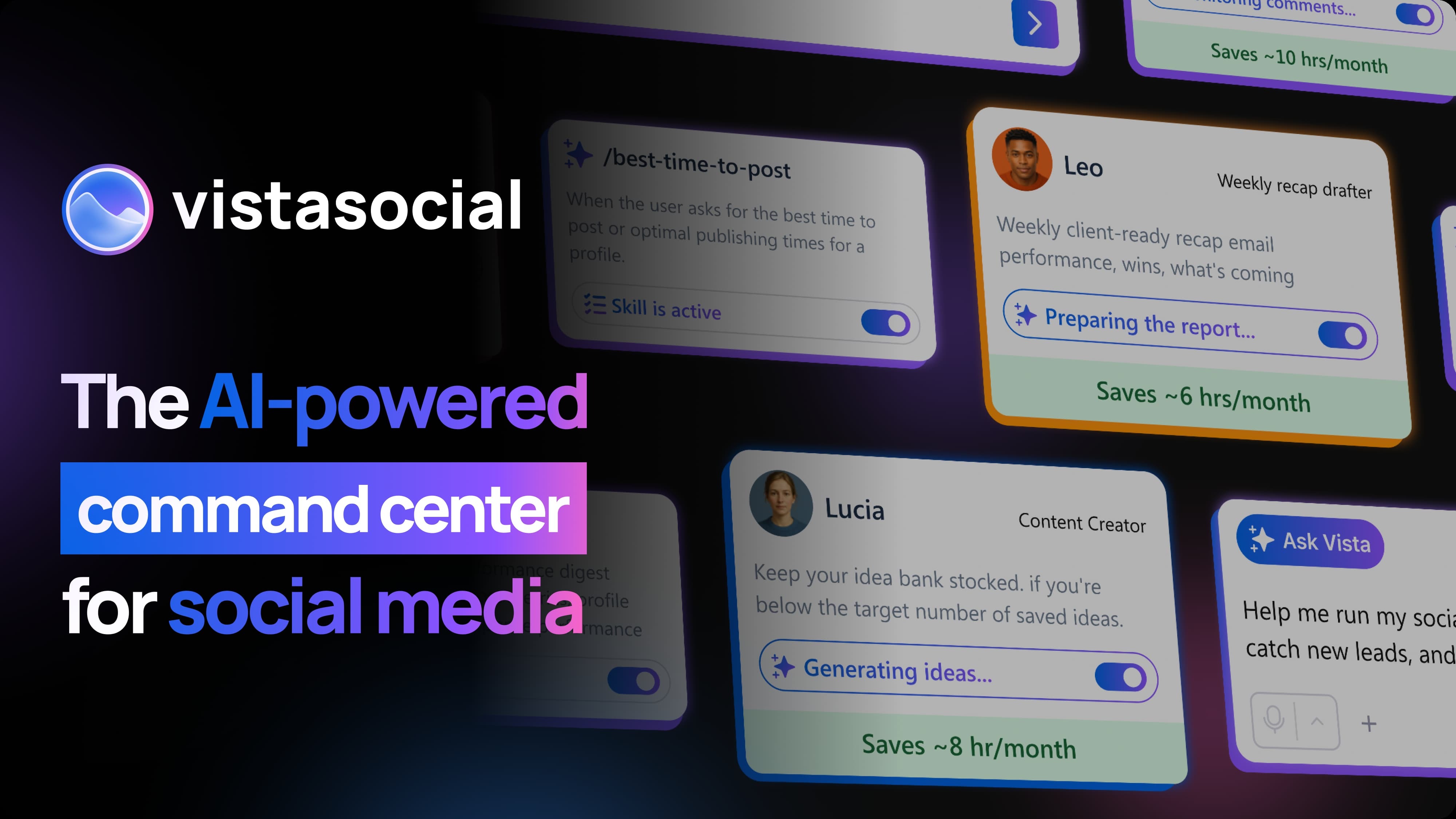 Vista Social homepage