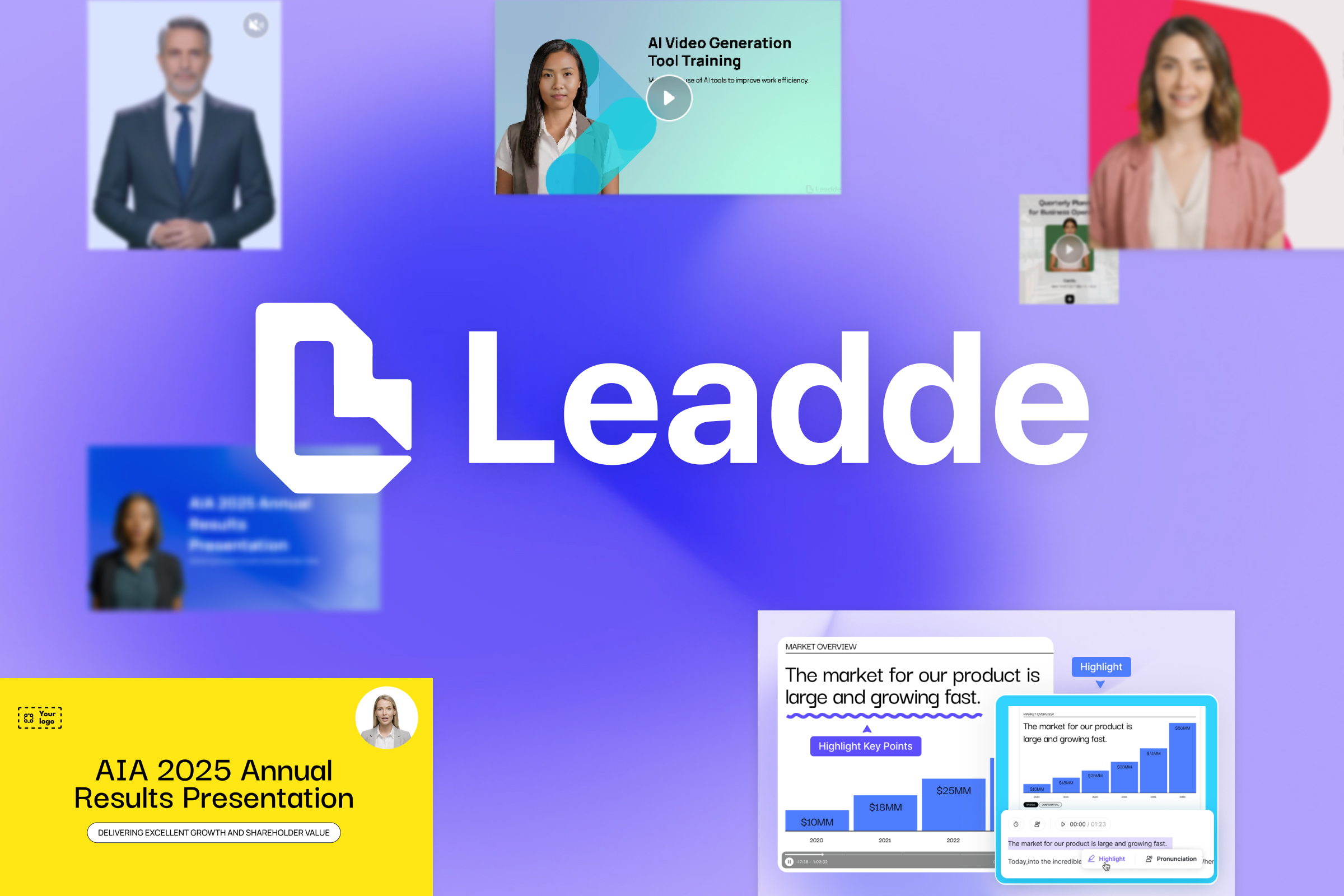 Leadde homepage