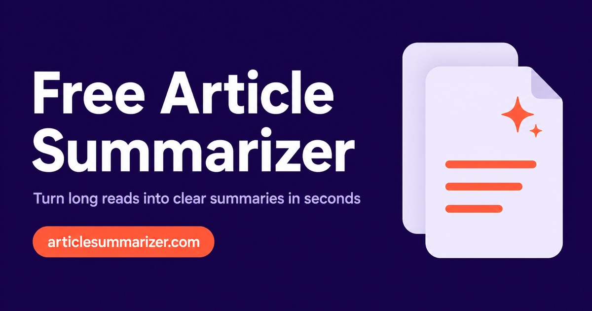 AI Article Summarizer homepage