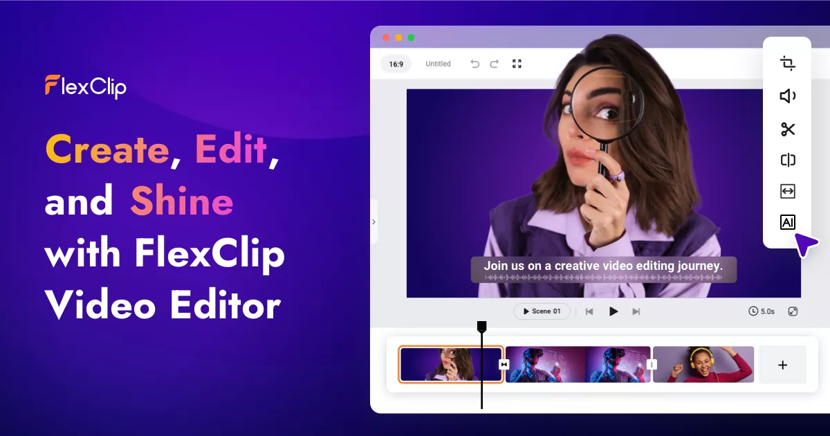 FlexClip homepage