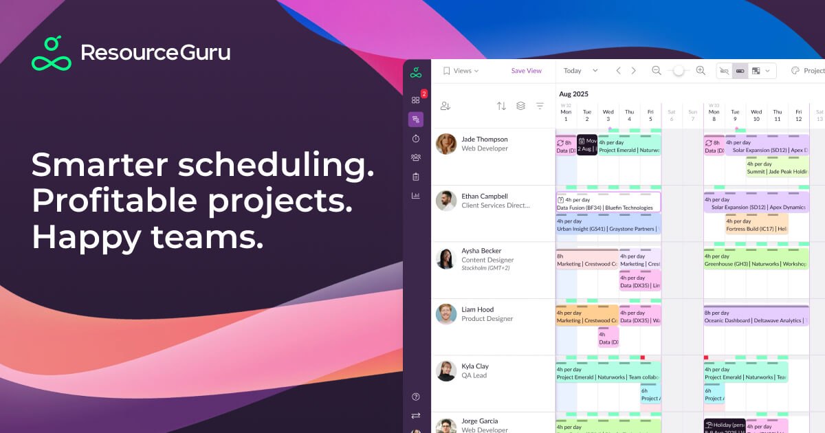 Resource Guru homepage