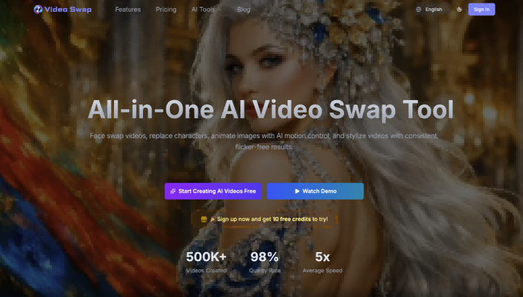 VideoUpscale.net homepage