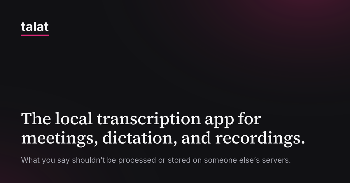 talat homepage