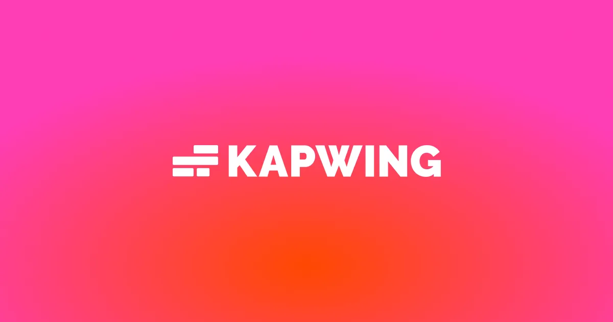 Kapwing (AI tools) homepage