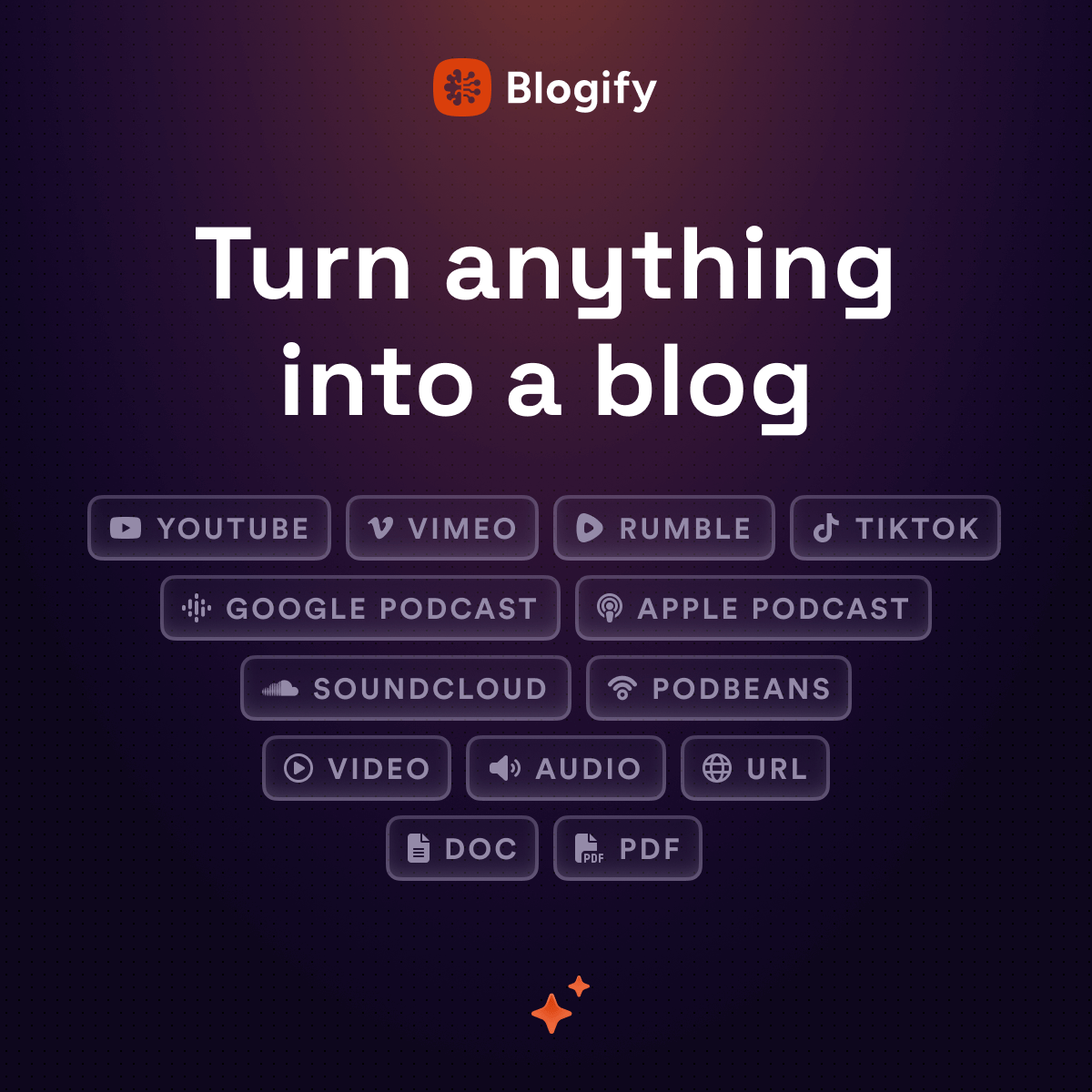 Blogify homepage