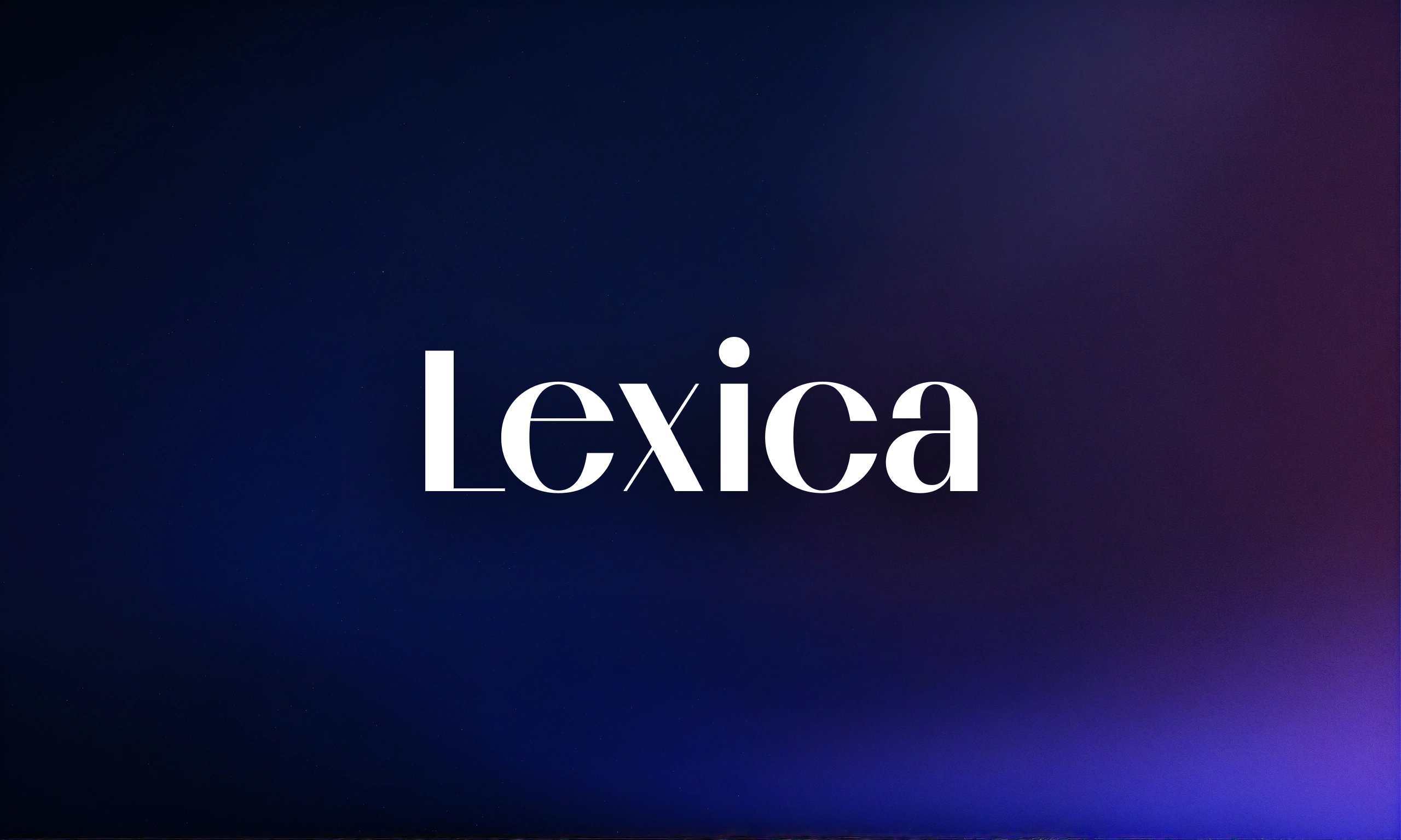 Lexica homepage