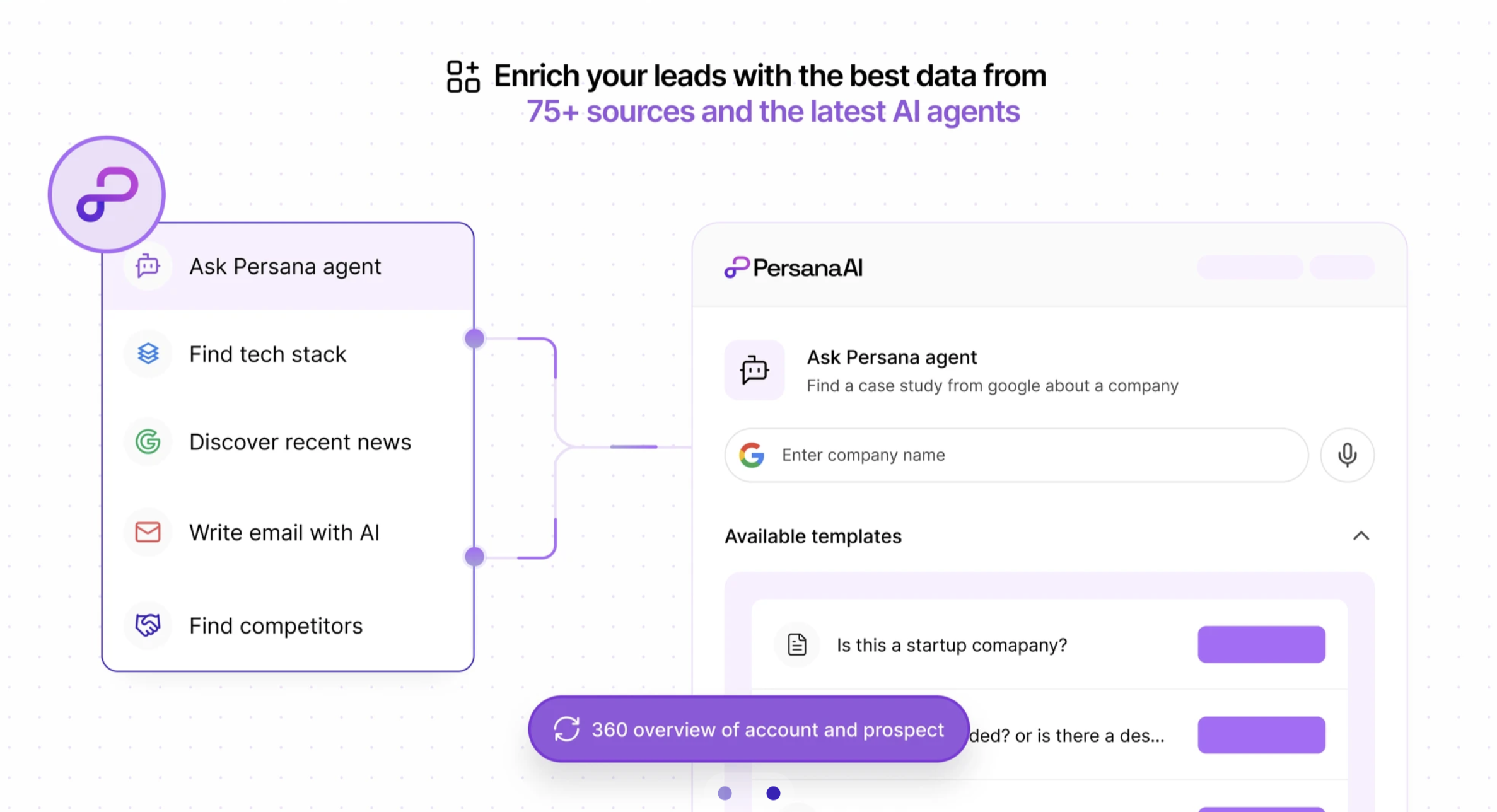 Persana AI homepage