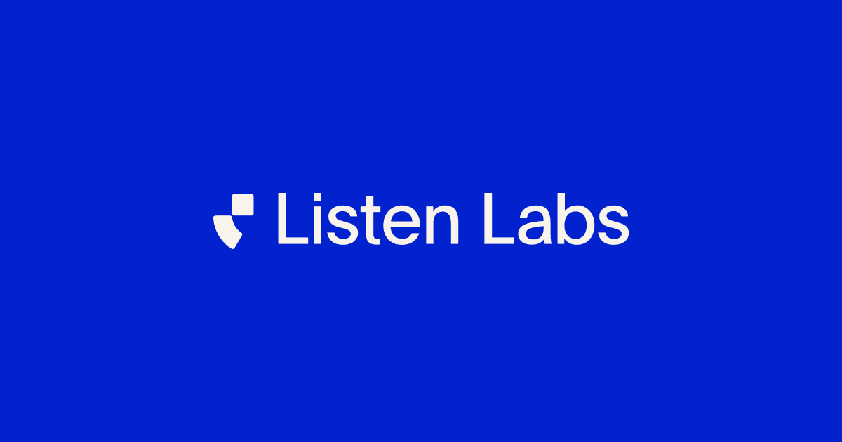 Listen Labs homepage