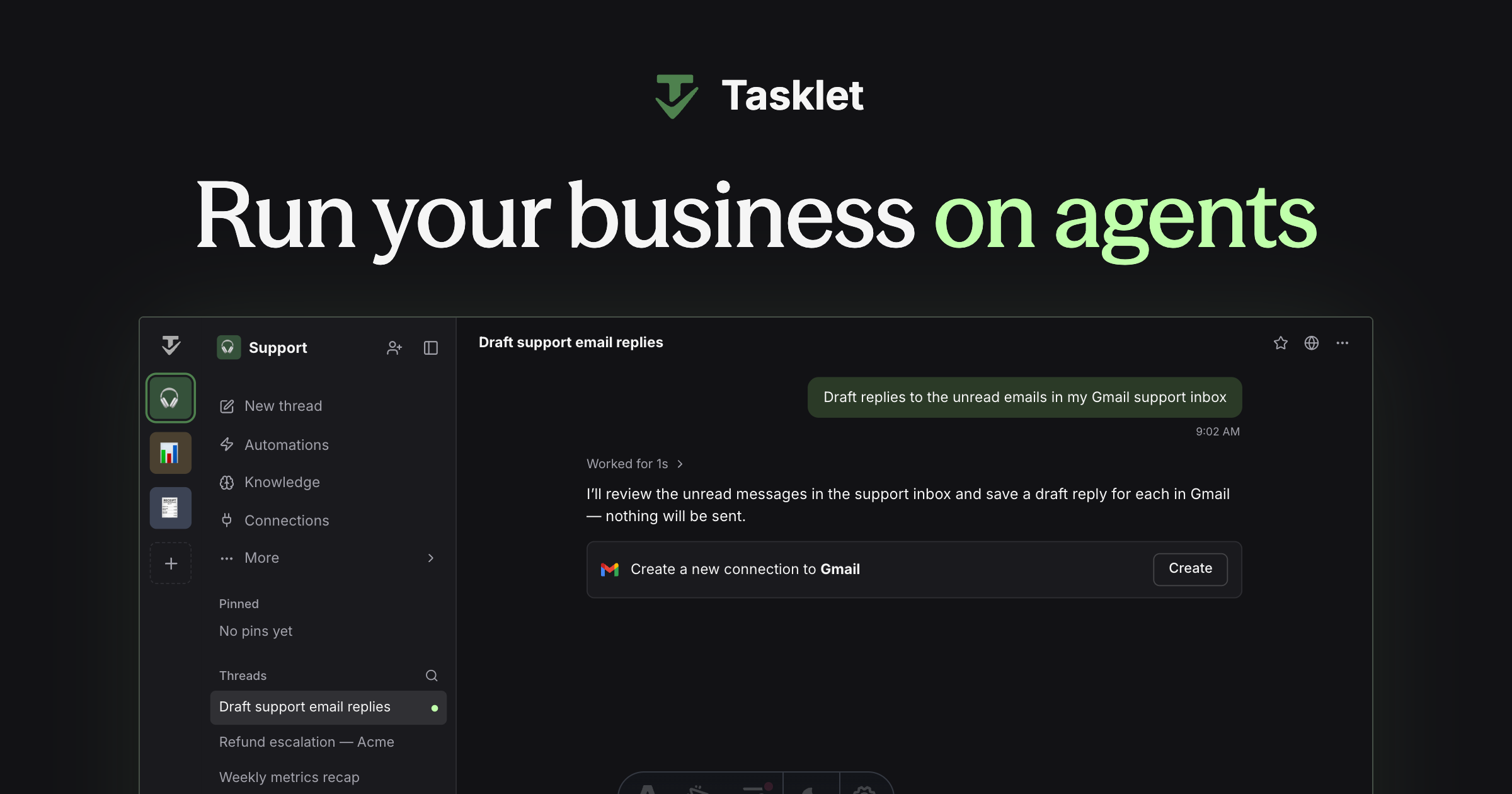 Tasklet homepage
