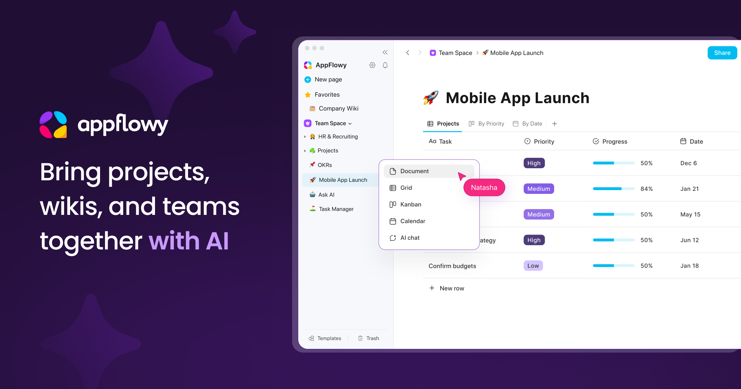 AppFlowy homepage
