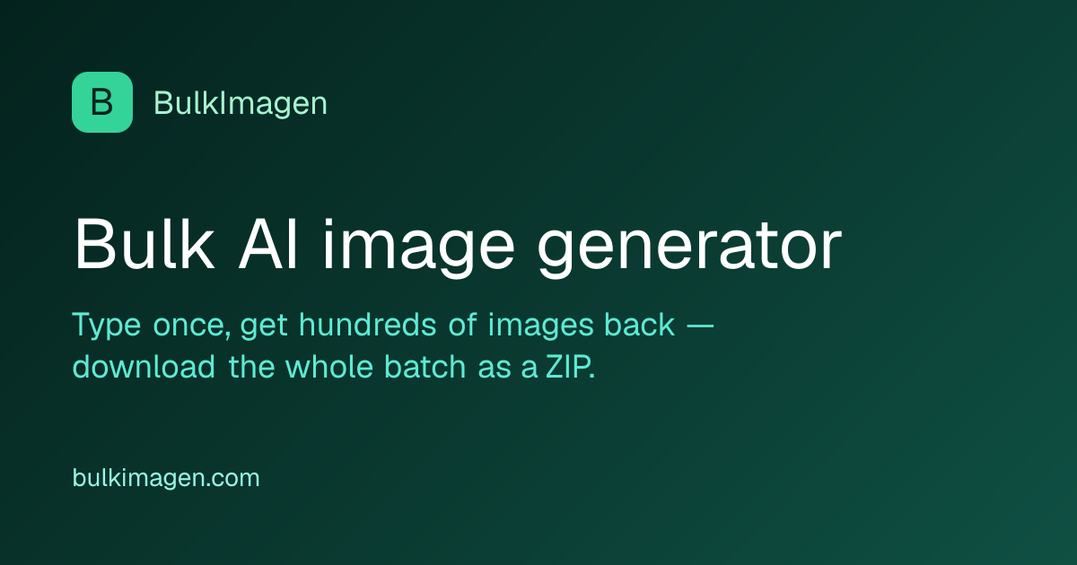 BulkImagen homepage
