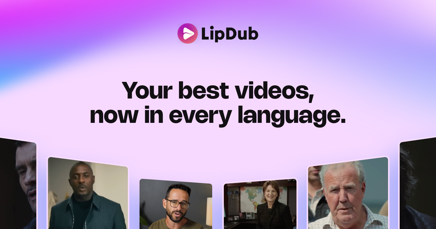 LipDub AI homepage