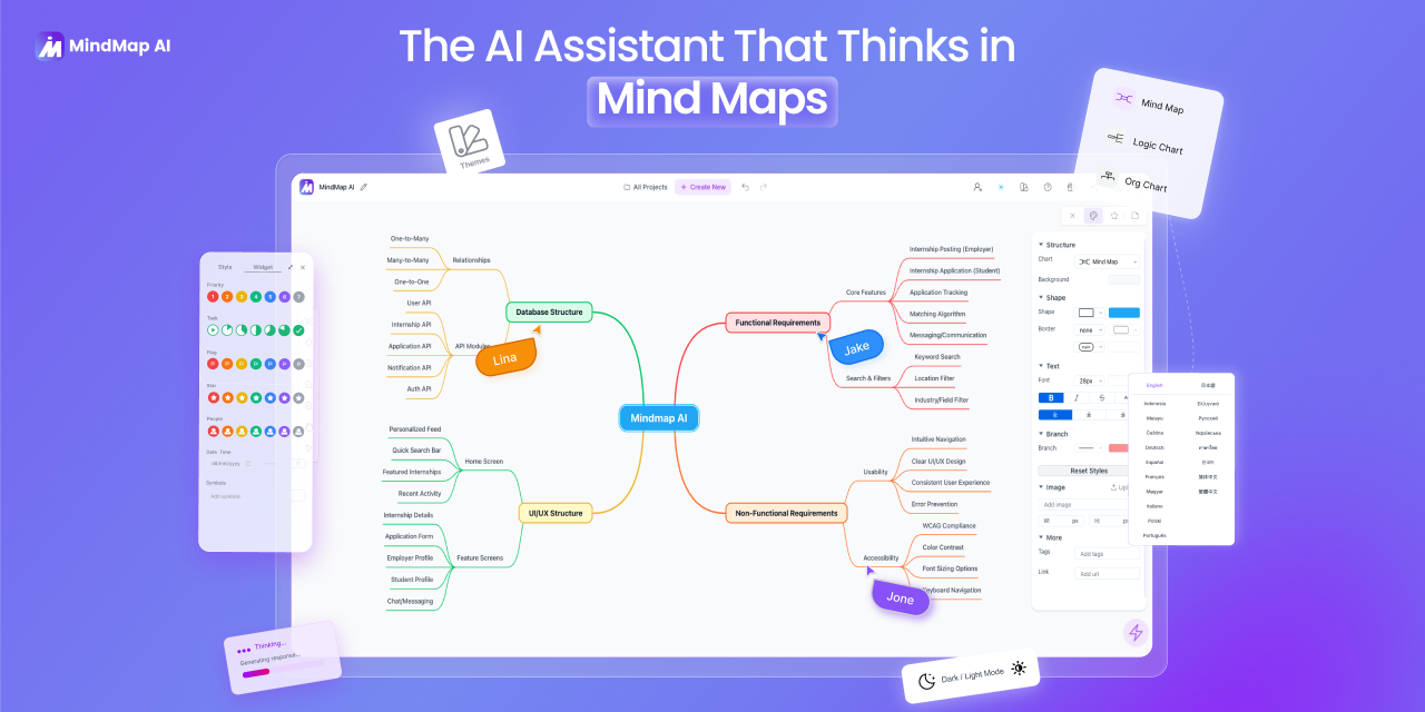 MindMap AI homepage
