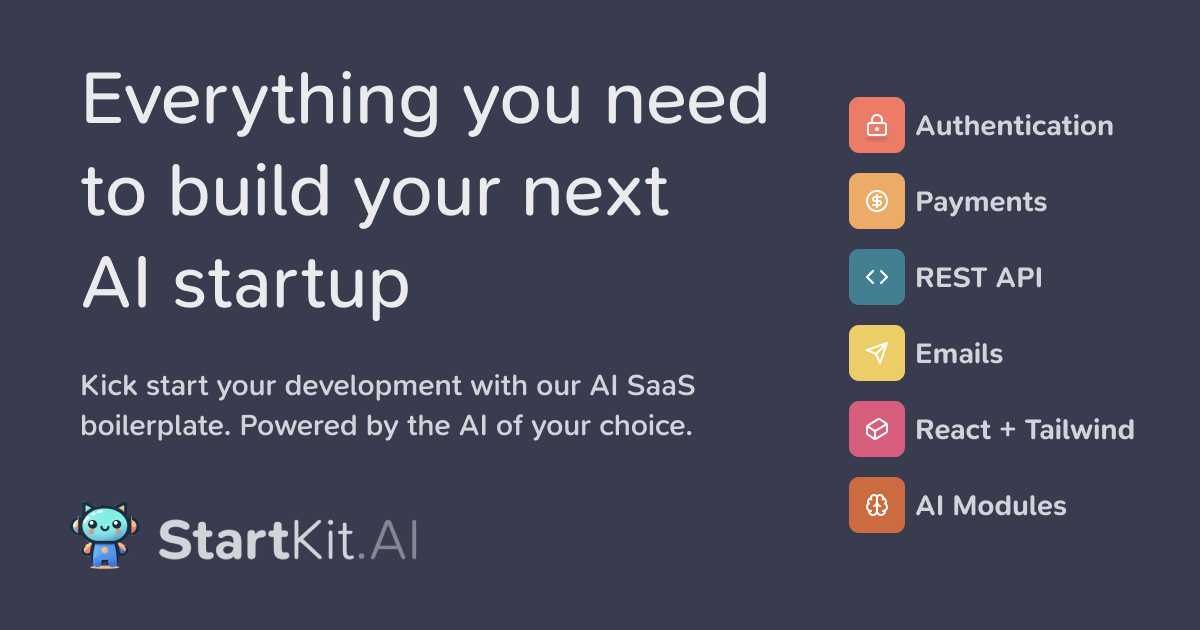 StartKit homepage