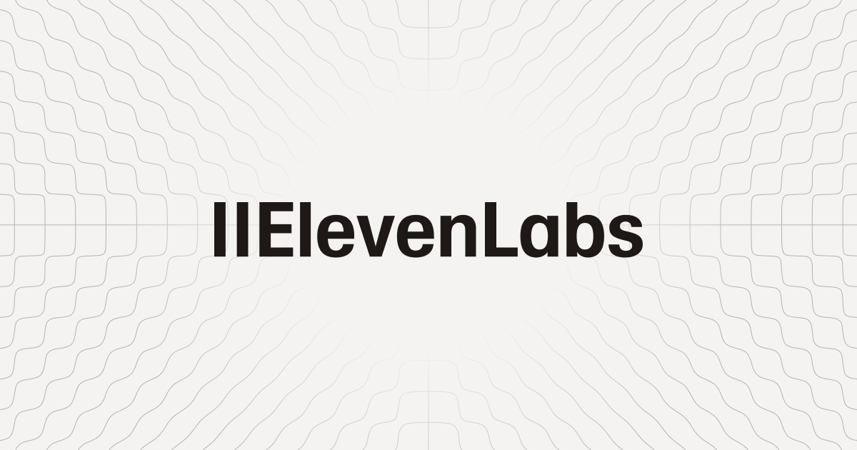 ElevenLabs homepage
