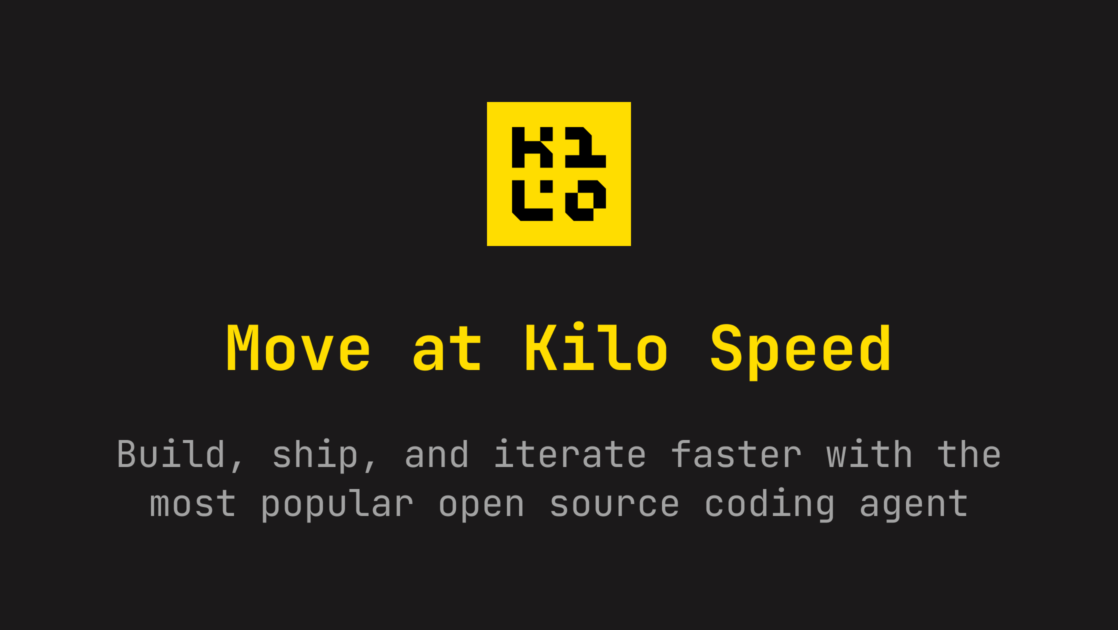 Kilo Code homepage