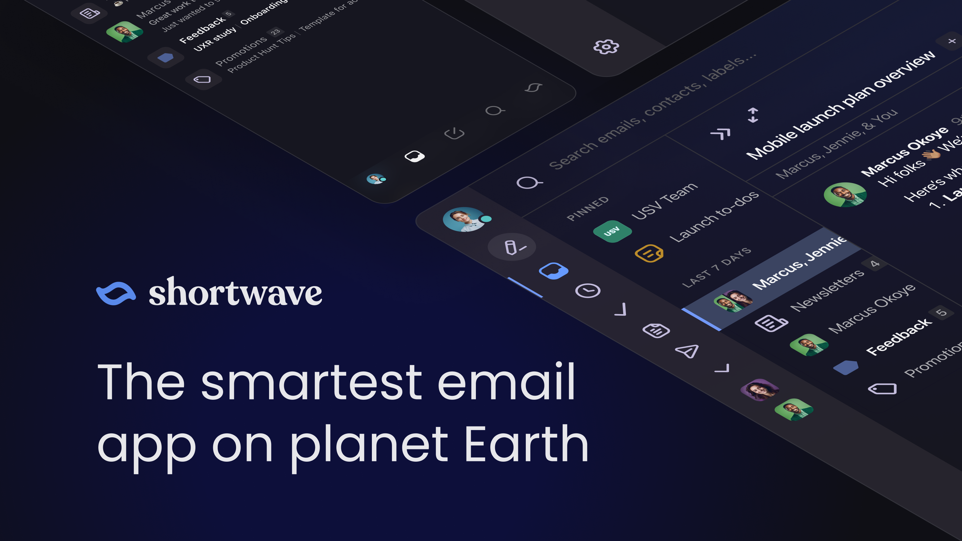 Shortwave Email homepage