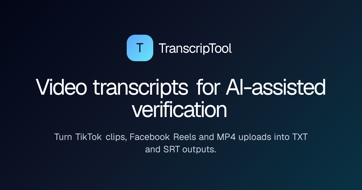 TranscripTool homepage