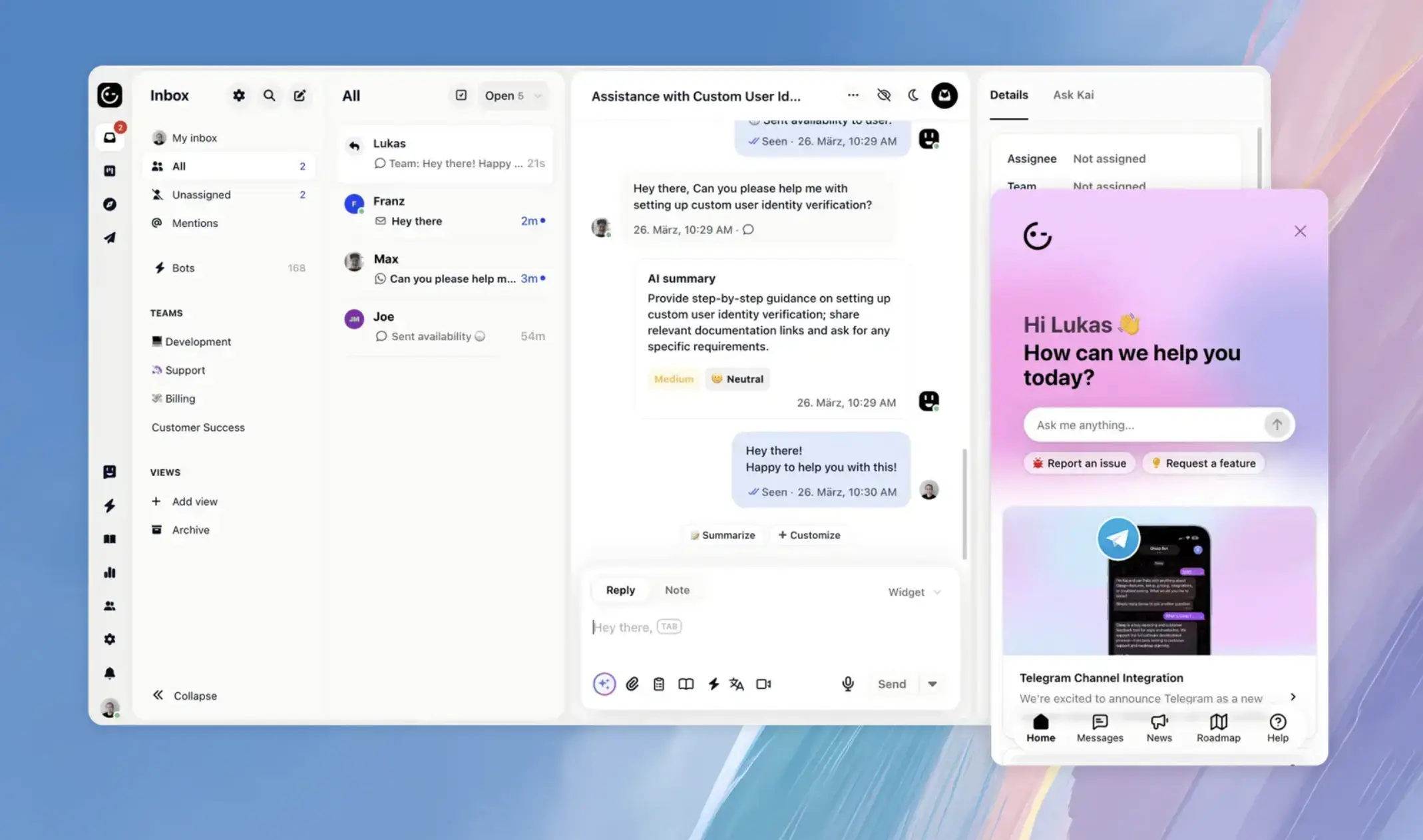 Gleap homepage