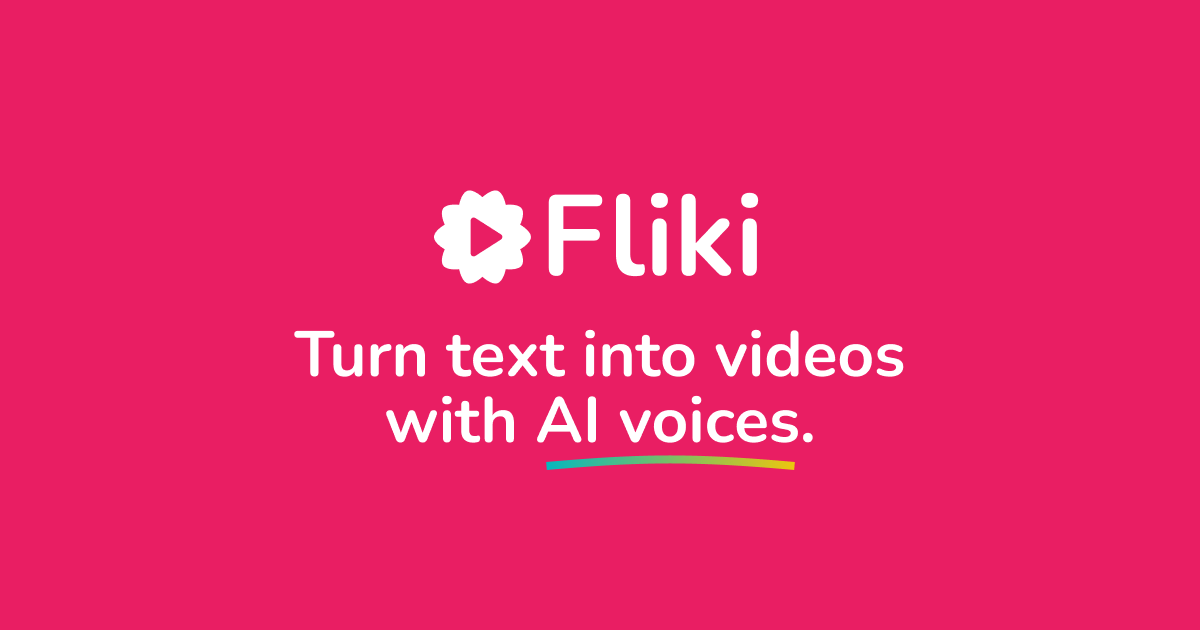 Fliki homepage