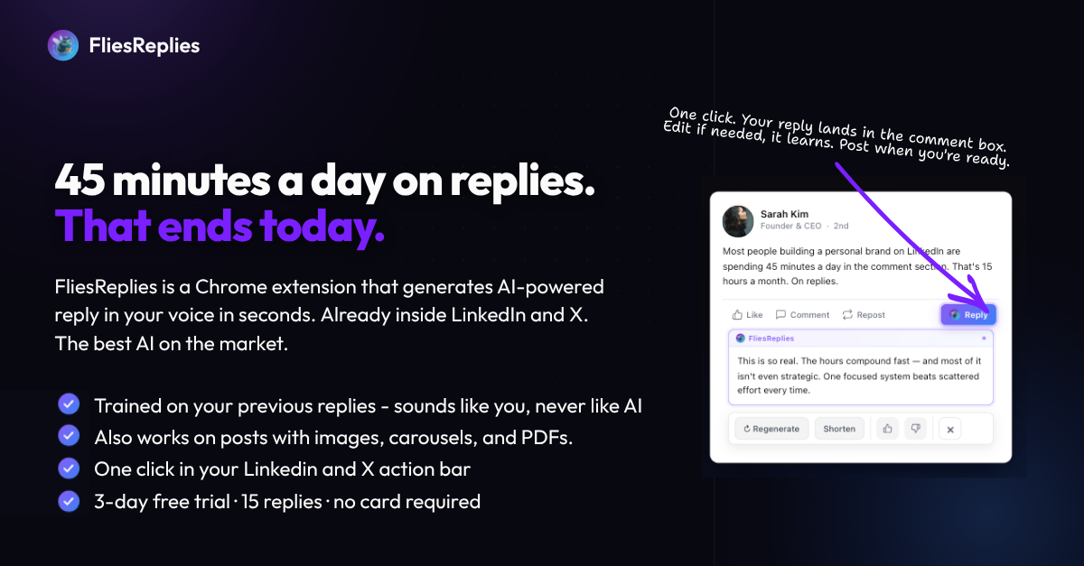 FliesReplies homepage