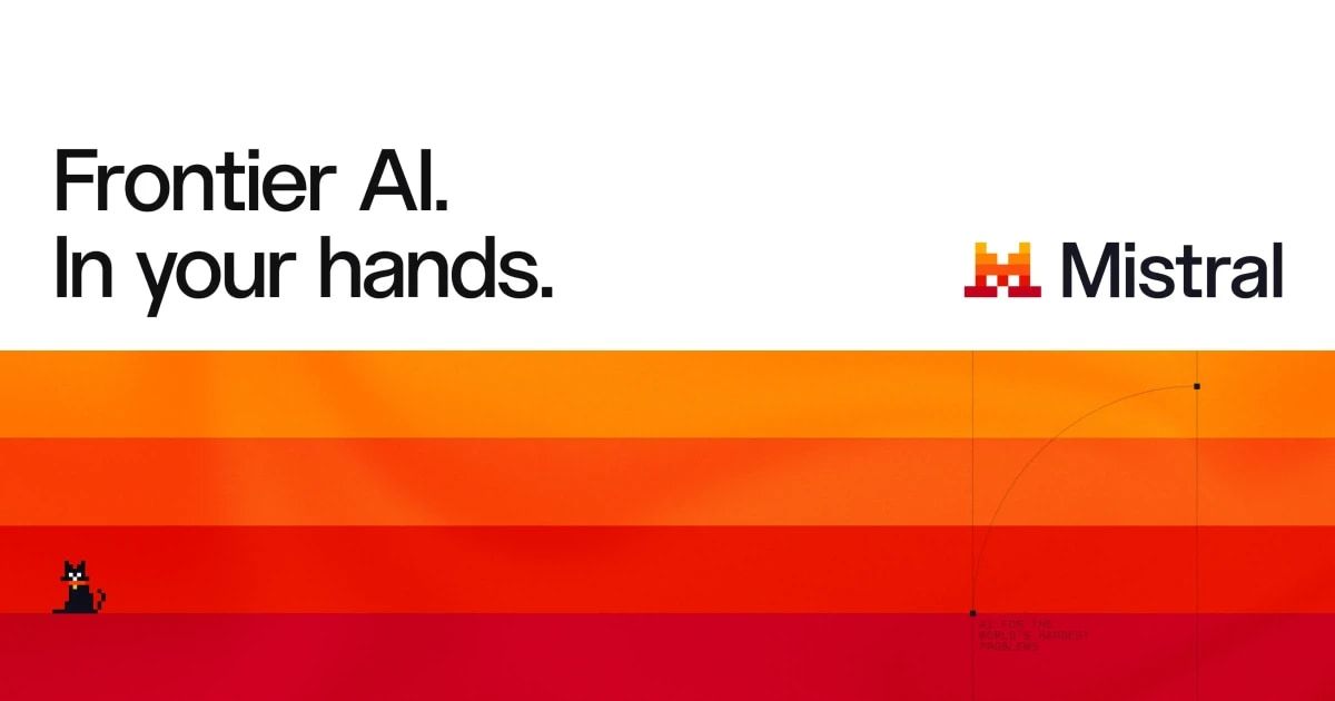 Mistral AI homepage