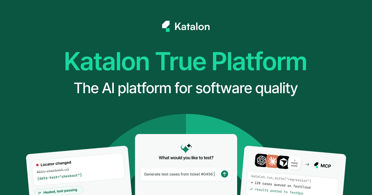 Katalon homepage