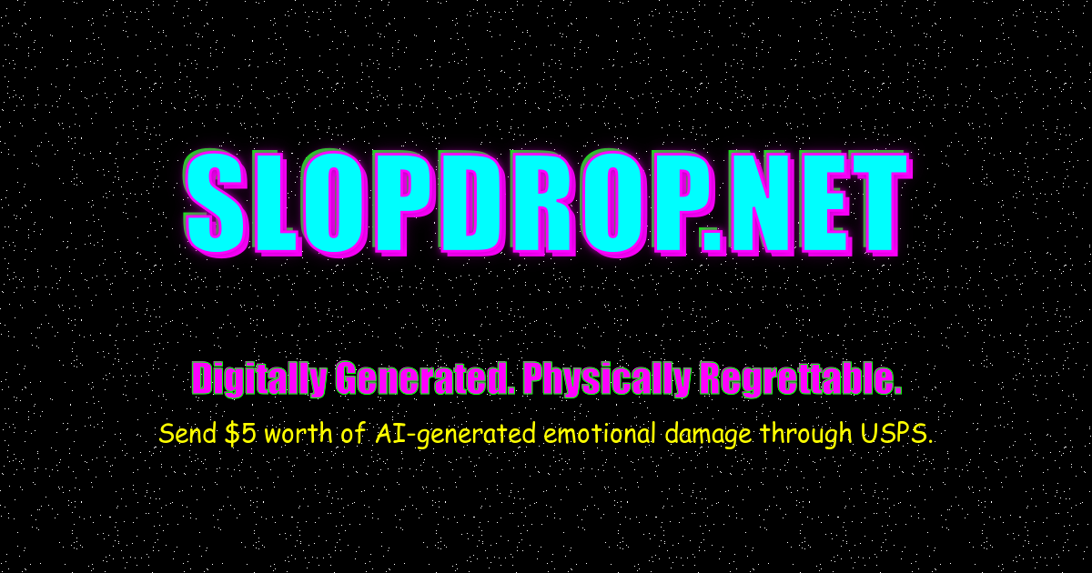 SLOPDROP.NET homepage