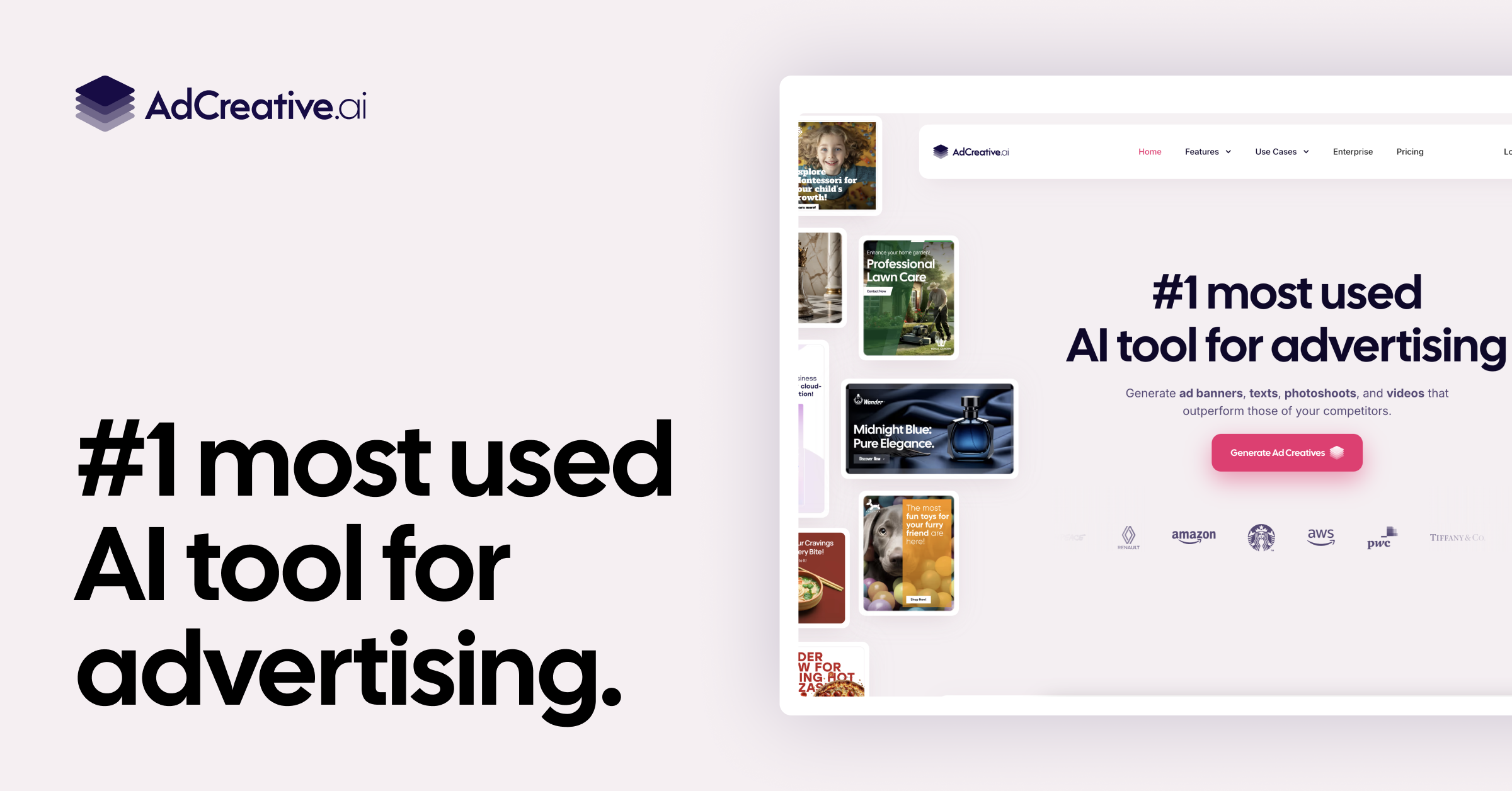 AdCreative homepage